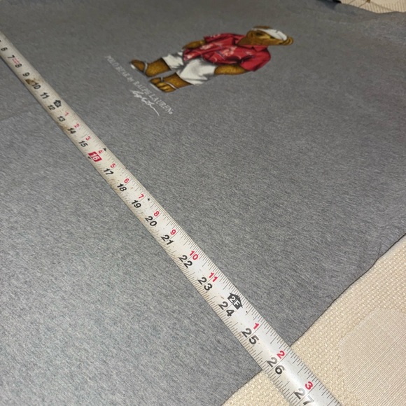 Ralph Lauren Polo Bear Tee - Gray and Red - Picture 4 of 5